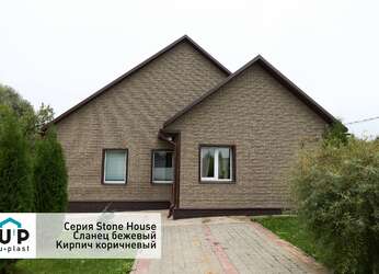 Фасадная панель Stone House Сланец бежевый Фасадная панель Stone House Сланец бежевый